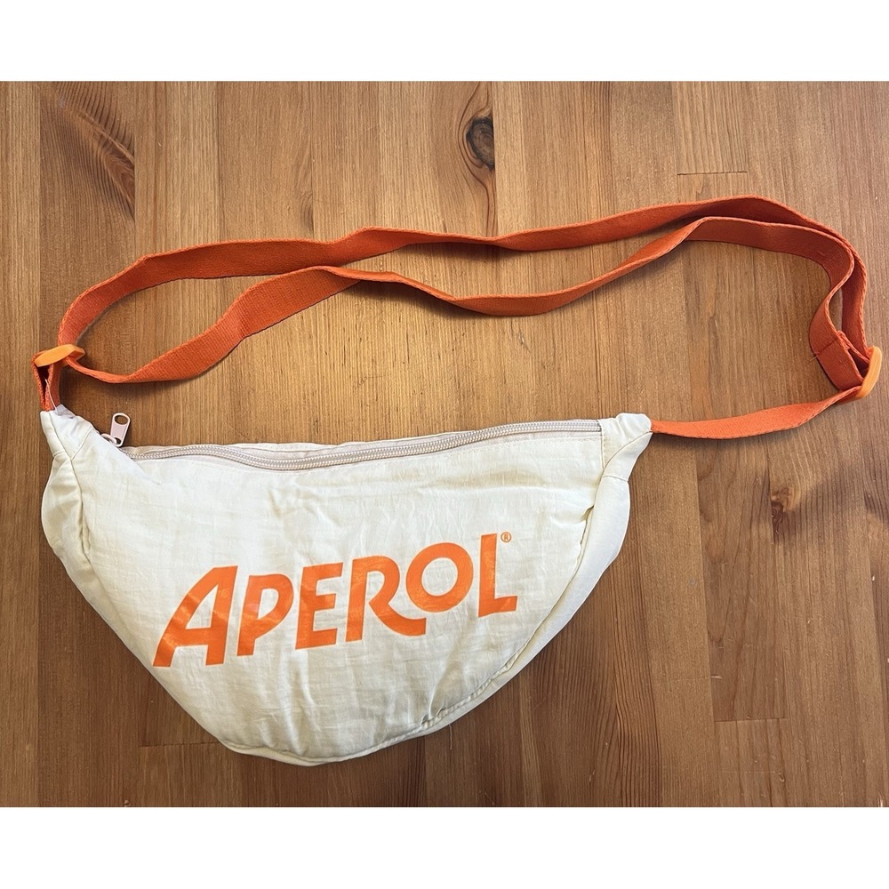 NEW Aperol Spritz Fanny Pack Over the Shoulder 13x7" Orange Cream